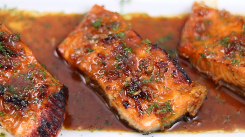 air-fried-salmon-with-maple-soy-glaze-recipe