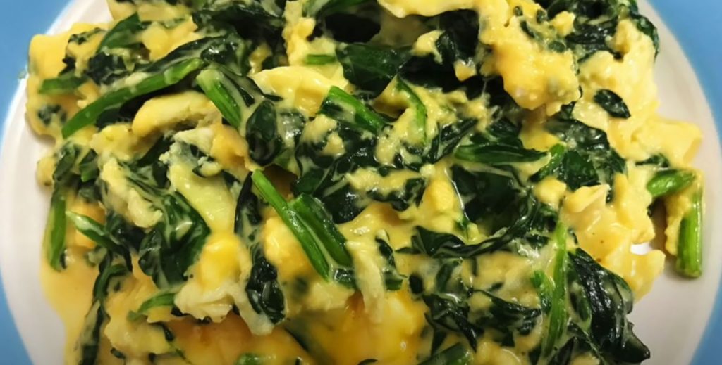 Baked Eggs with Wilted Baby Spinach Recipe