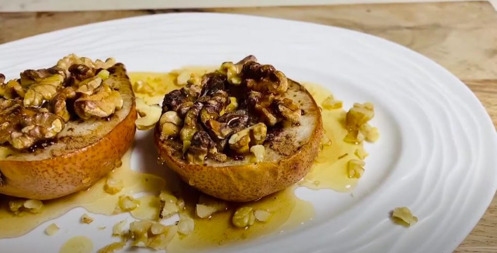 Baked Pears with Walnuts and Honey Recipe