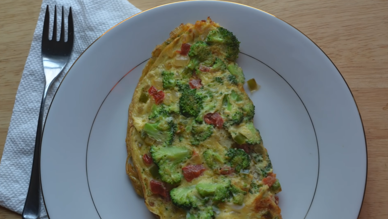 Broccoli and Cheese Omelette Recipe
