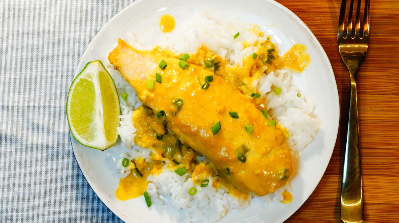 Broiled Tilapia with Coconut Curry Sauce Recipe | Recipes.net