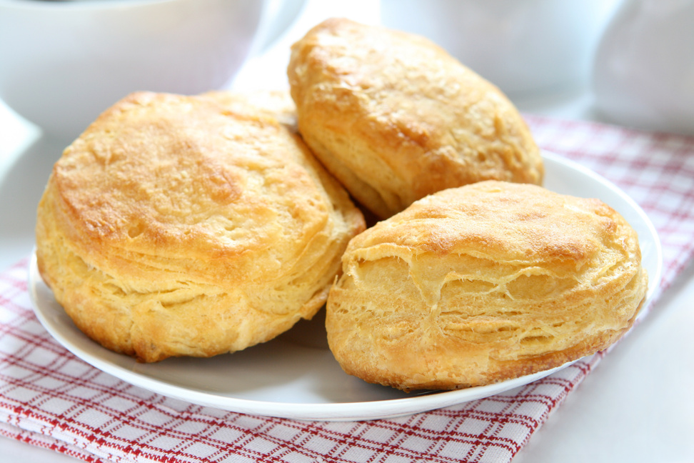 buttermilk biscuits on a plate