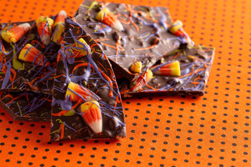 candy corn bark