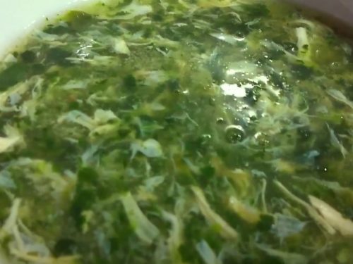 Chicken Soup with Spinach and Whole Wheat Acini di Pepe Recipe