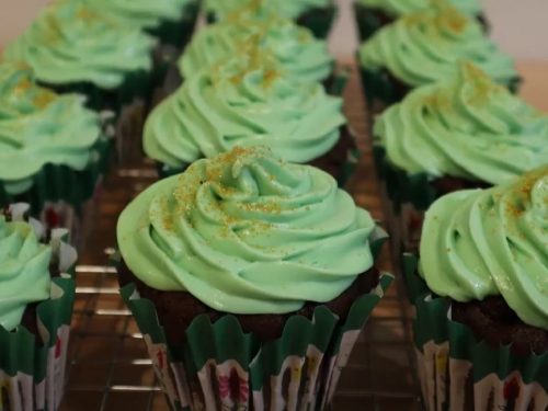 Chocolate Stout Cupcakes with Bailey's Irish Cream Cheese Frosting Recipe