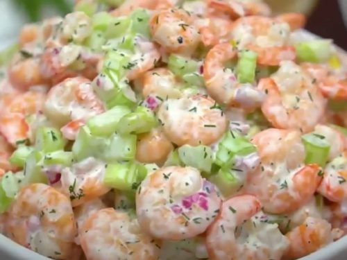 Creamy Shrimp Celery Salad Recipe
