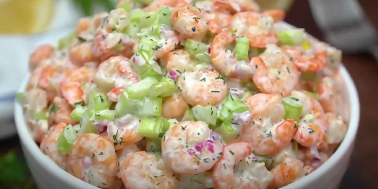 Creamy Shrimp and Celery Salad - Skinnytaste