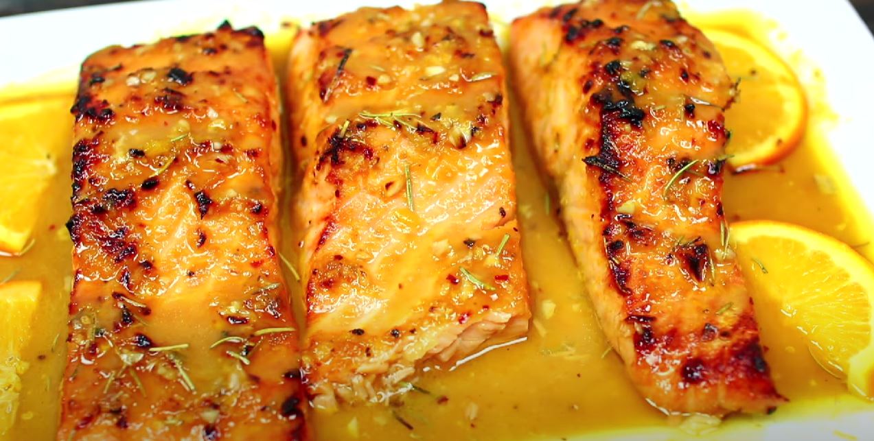 CrispySkinned Orange Honey Salmon Recipe