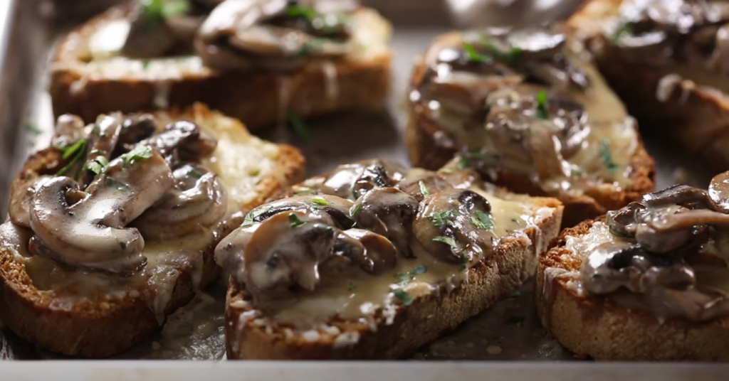 crostini-with-wild-mushrooms-and-mozzarella-recipe