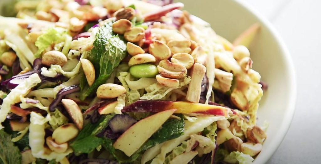 Crunchy Asian Lime-Peanut Slaw Recipe