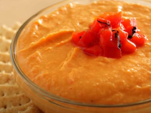 Easy Roasted Red Pepper Hummus Recipe