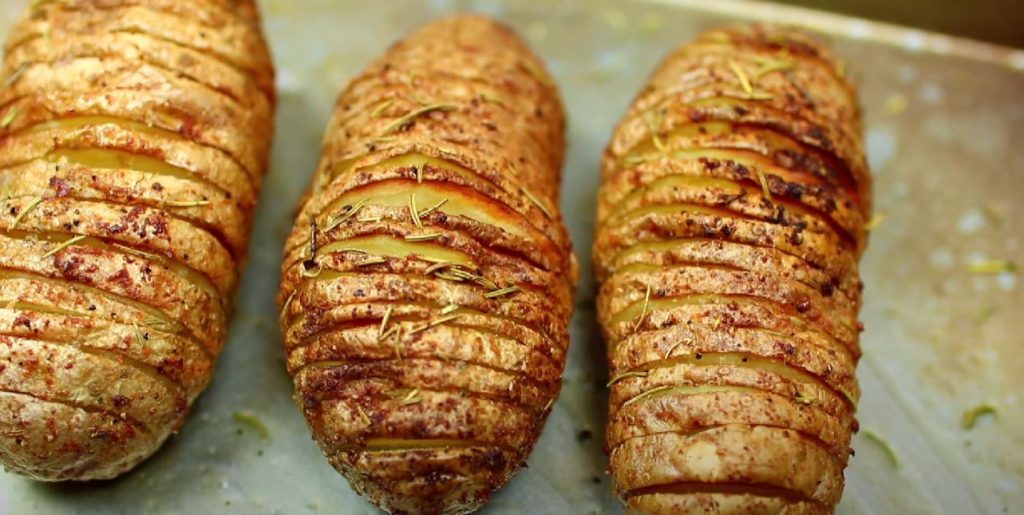 Hasselback Sweet Potatoes with Balsamic Glaze Recipe