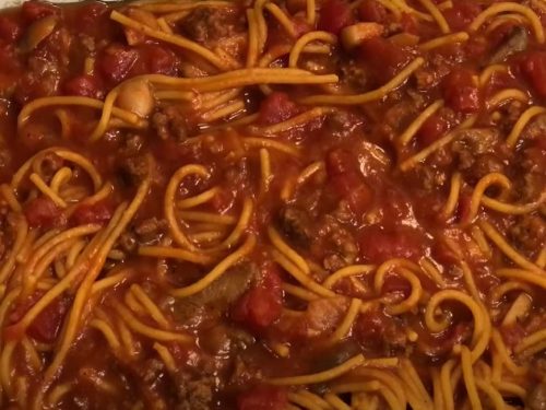 Instant Pot Spaghetti with Turkey Meat Sauce Recipe
