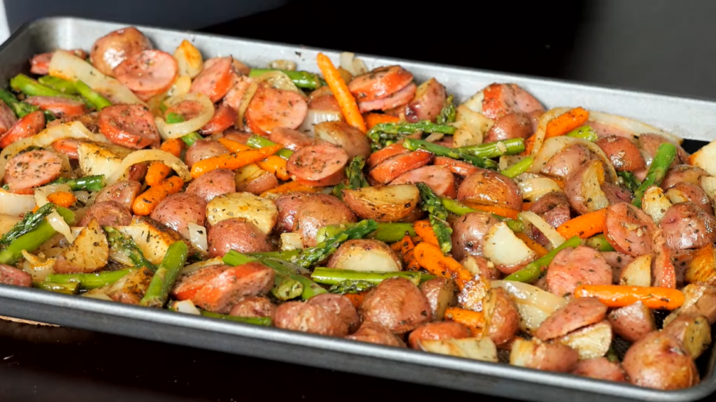 kielbasa-veggie-sheet-pan-dinner-recipe