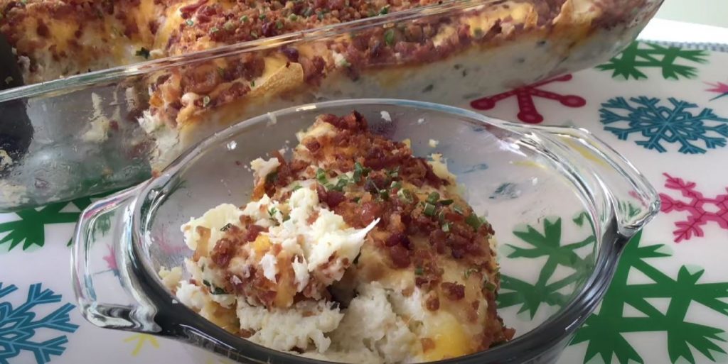 Loaded Mashed Cauliflower Bake Recipe