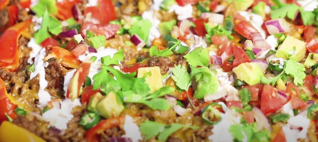 Mini Bell Pepper Nachos with Turkey Recipe