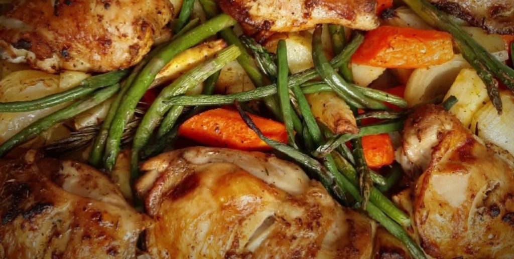 One-Pan Herbed Chicken And Veggies Recipe