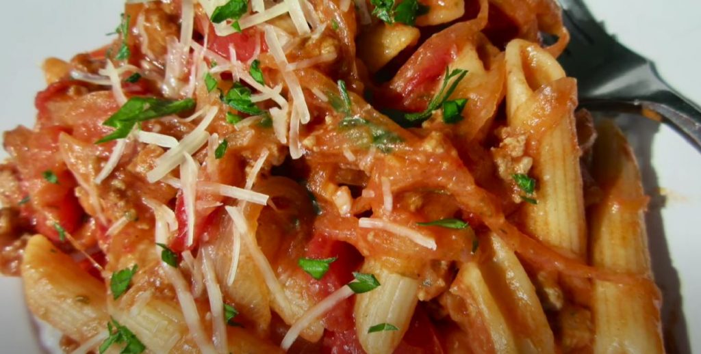 Penne Pasta with Brussels Sprouts In a Ragu Recipe