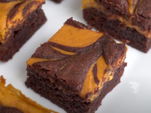 Pumpkin Cheesecake Brownie Bars Recipe
