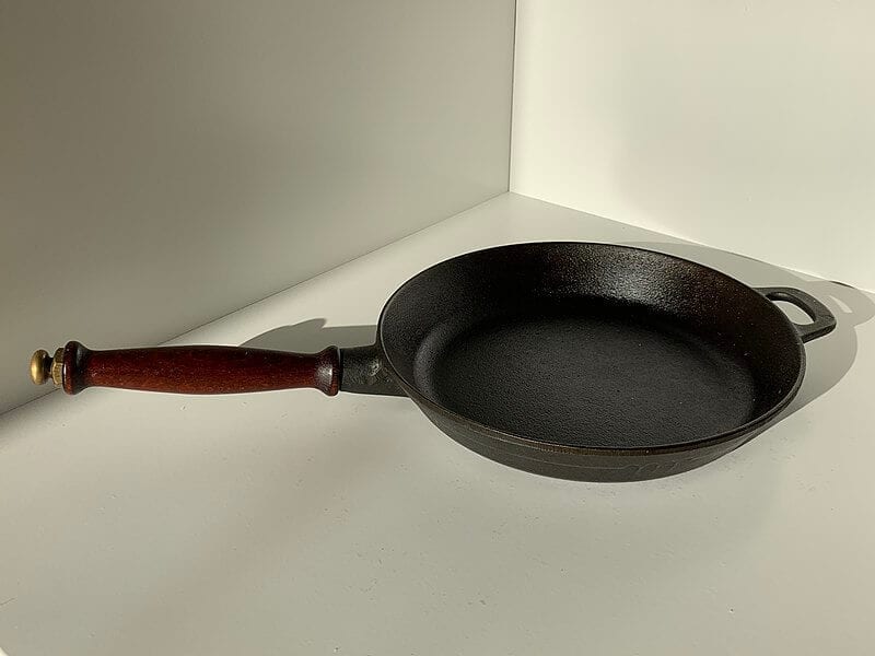 Reheating in skillet frying pan