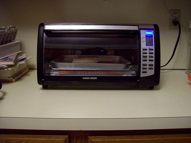 Reheating in oven toaster