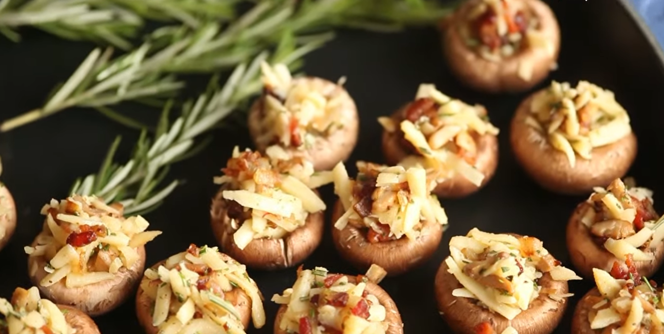 Rosemary Bacon Mushrooms Recipe
