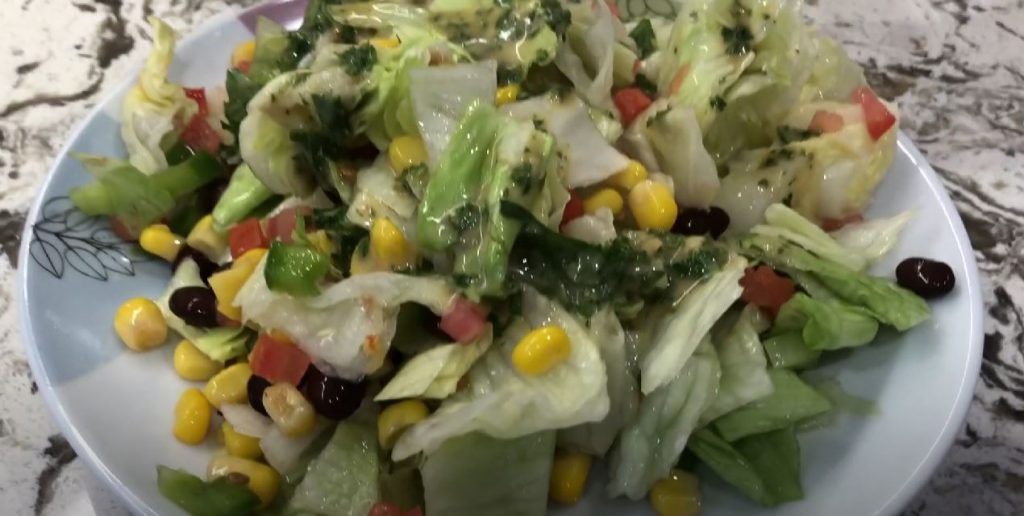 Santa Fe Salad with Cilantro-Lime-Peanut Vinaigrette Recipe