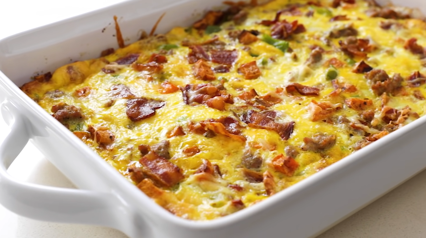 Sausage, Cheese & Veggie Breakfast Casserole Recipe | Recipes.net