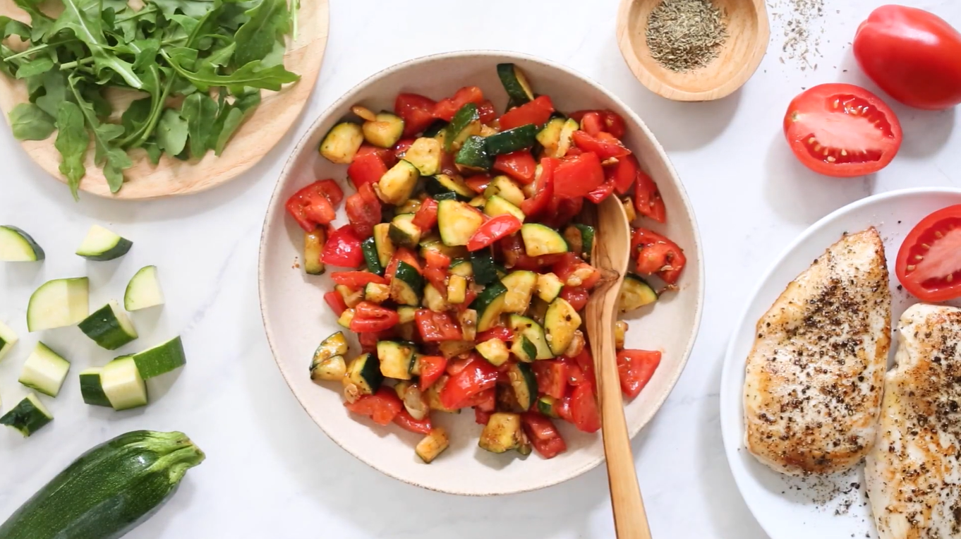 Sautéed Zucchini with Plum Tomatoes Recipe
