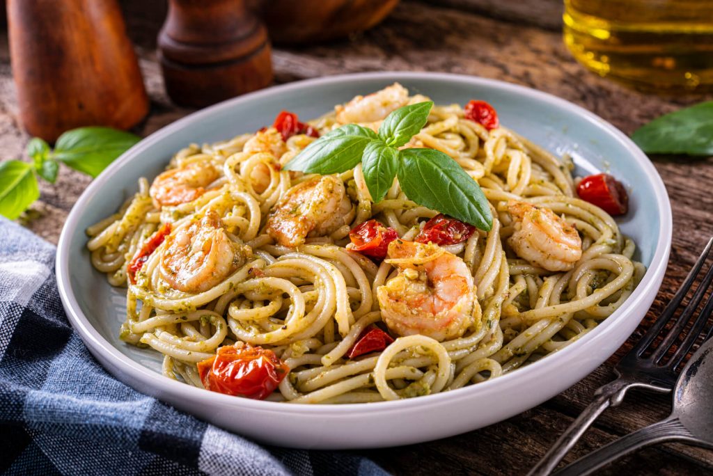 shrimp-pesto-pasta-recipe