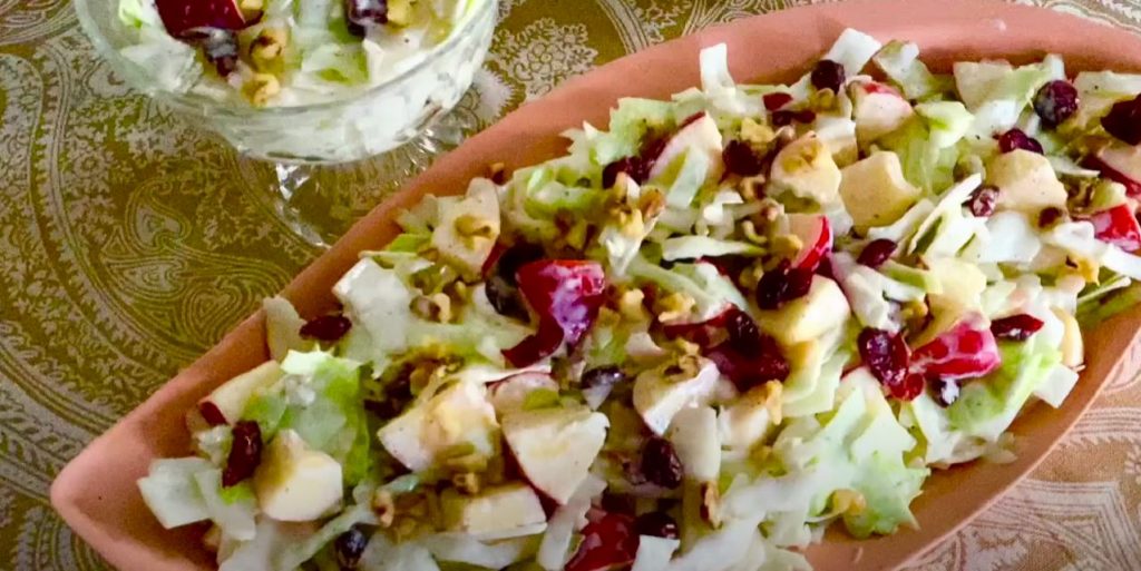 Spiralized Apple and Cabbage Slaw Recipe