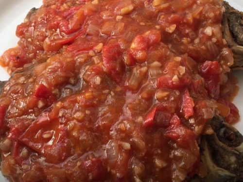 Tilapia with Tomato-Herb Pan Sauce Recipe