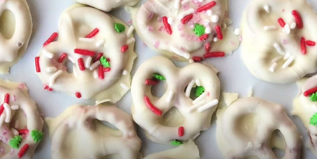 White Chocolate Covered Pretzel Cookies Recipe