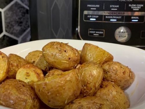 Air Fryer Rosemary Garlic Baby Potatoes Recipe