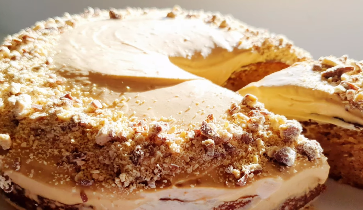 Banana Cake with Salted Caramel Frosting Recipe