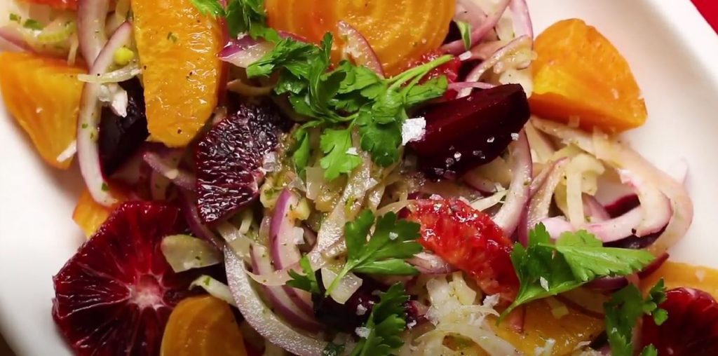Blood Orange, Fennel and Avocado Salad with Lemon Citronette Recipe
