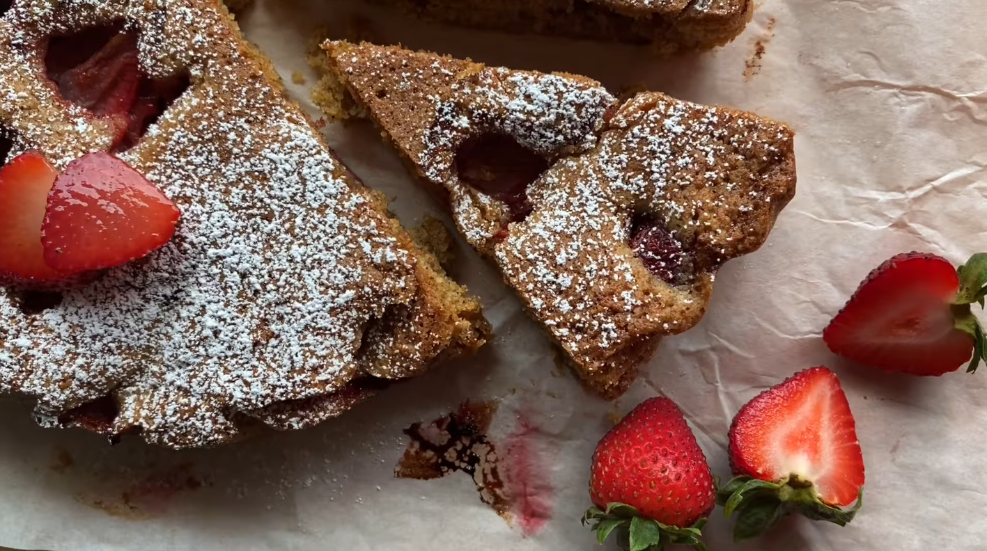 Strawberry Skillet Pound Cake - Bake from Scratch