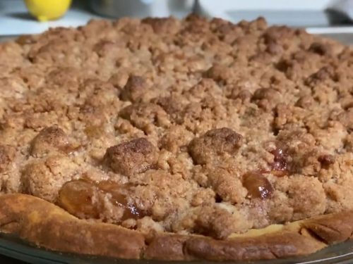 Brown Sugar Peach Crumble Pie Recipe