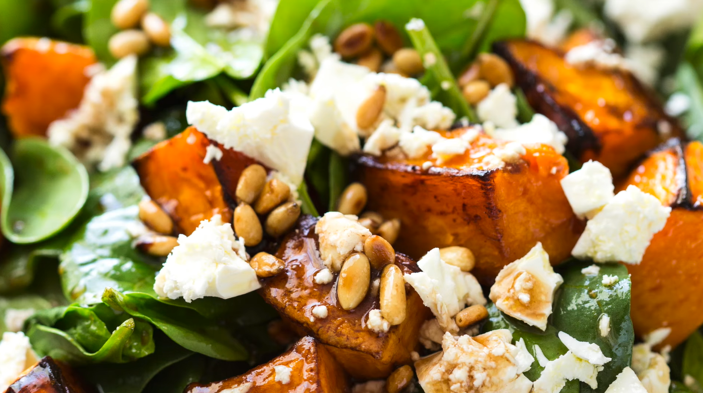 Butternut Squash Spinach Salad Recipe