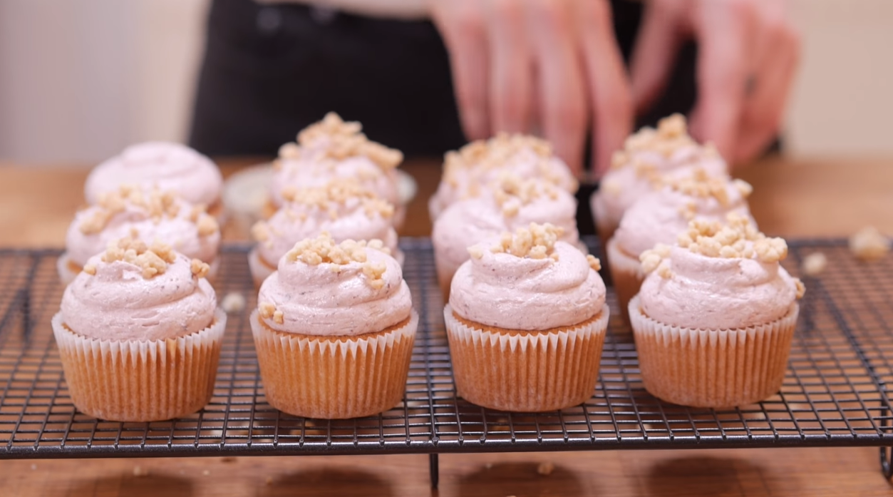 Almond Maraschino Cherry Cupcakes - Your Cup of Cake