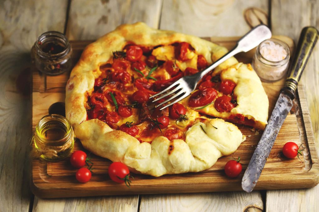 cherry tomato and cheese galette recipe