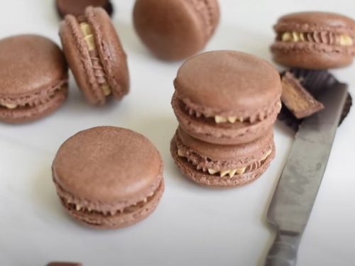 Chocolate Peanut Butter Macarons Recipe