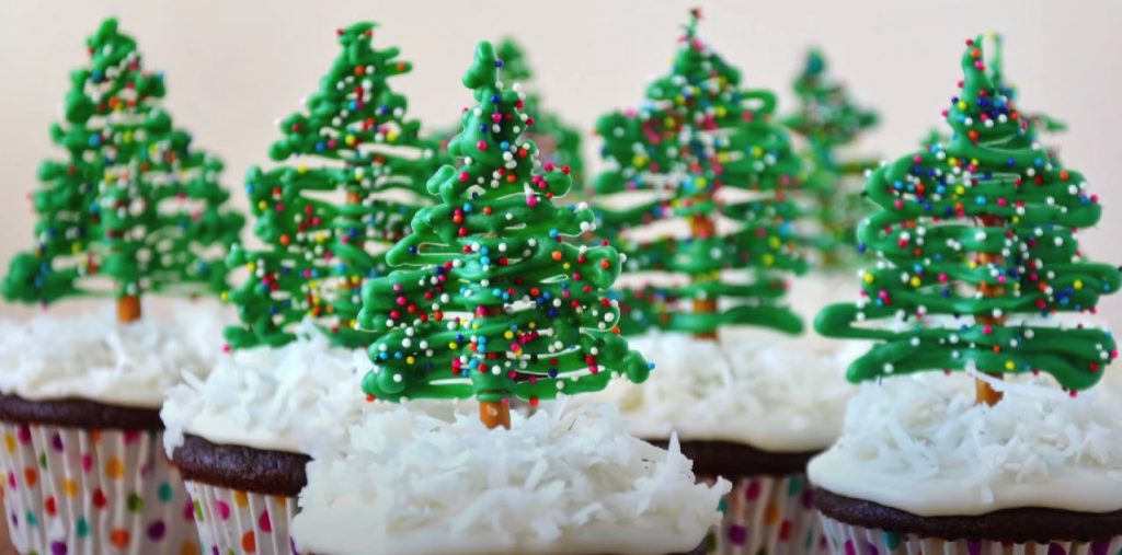 Christmas Tree Mini Cupcakes Recipe