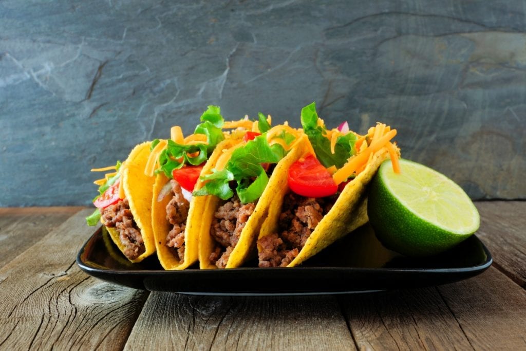 Doritos Locos Tacos Recipe, Nacho cheese flavored taco shells filled with ground beef, crispy veggies, cheese, and taco seasonings