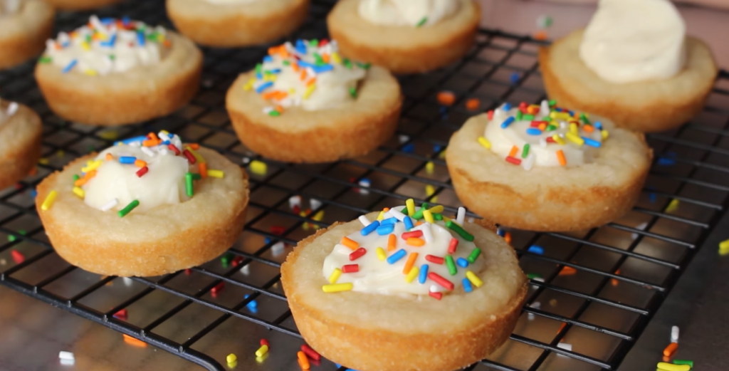 funfetti cheesecake cookie cups recipe