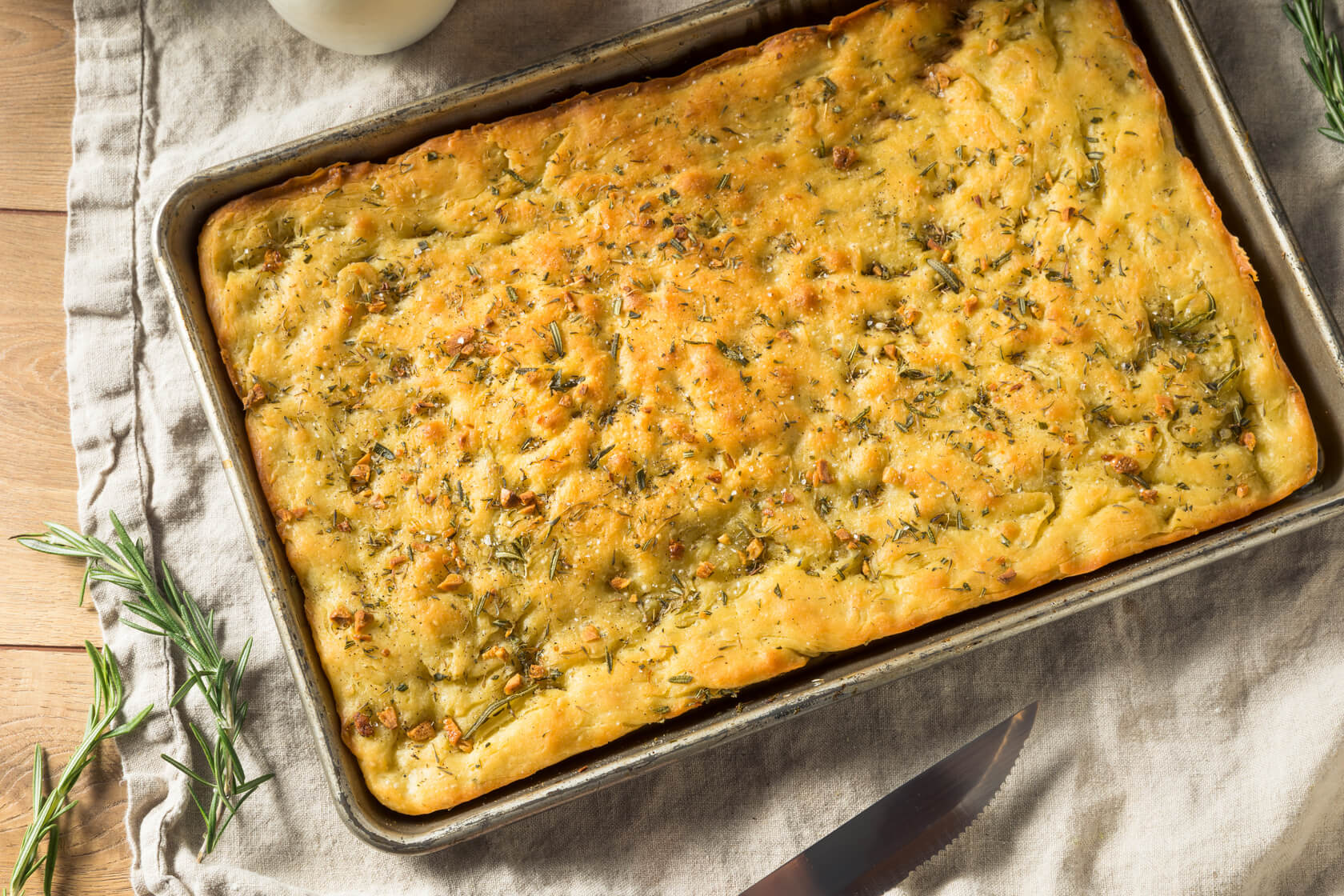 Garlic Rosemary Herb Focaccia Recipe | Recipes.net