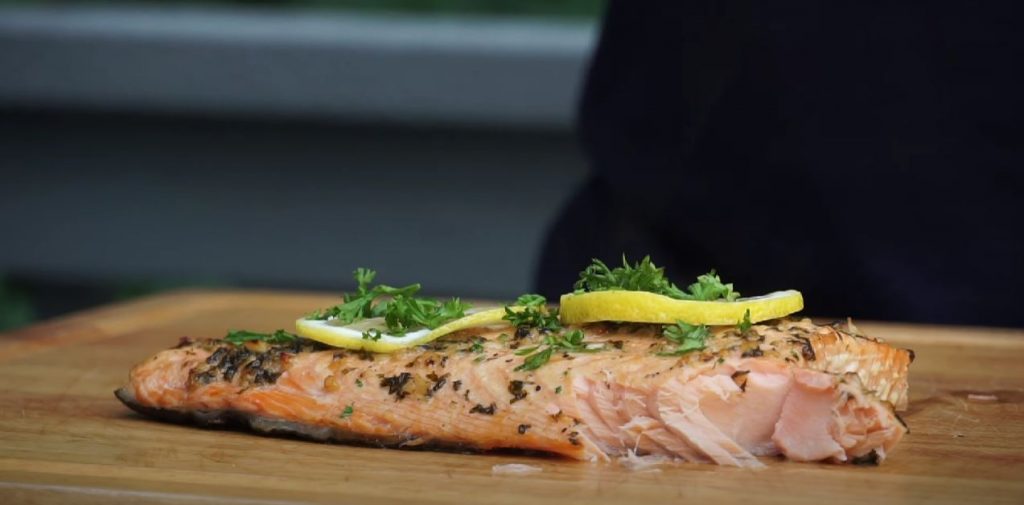 Grilled Mediterranean Cedar Plank Salmon Recipe