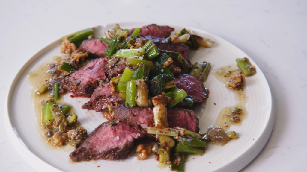 hanger-steak-with-shallots-recipe