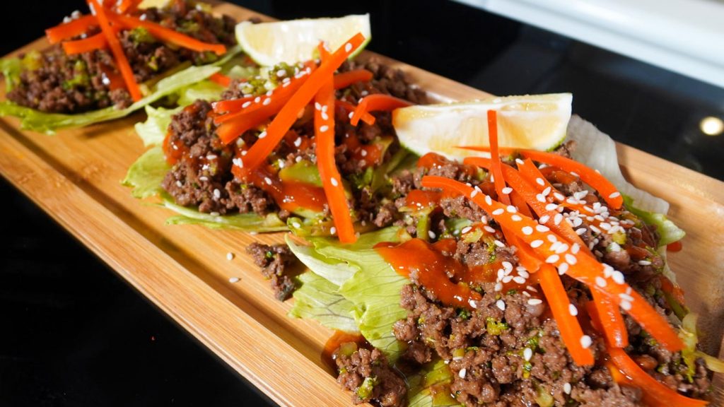 Korean Style Beef Lettuce Wraps