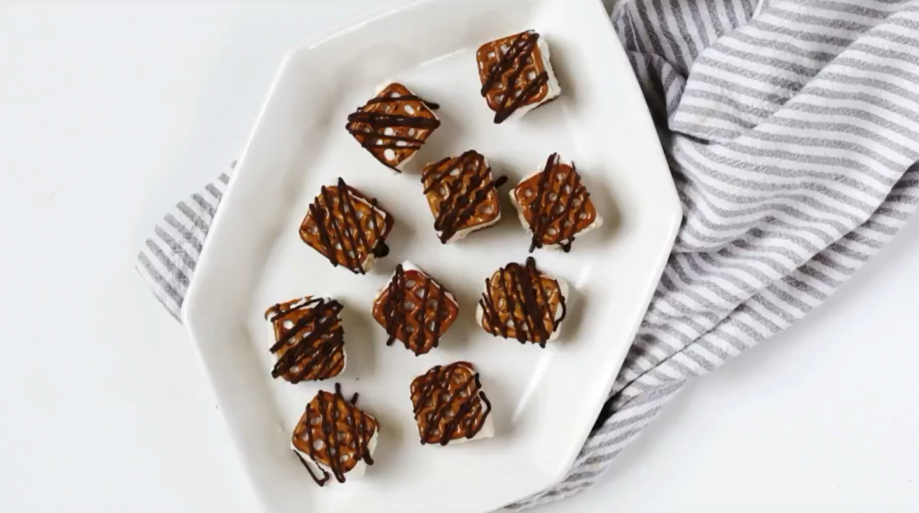 Mini Ice Cream Pretzel Sandwiches